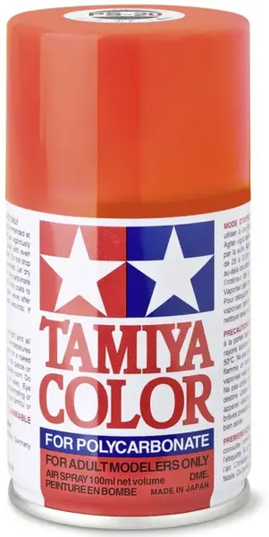 Vopsea spray Tamiya pentru suprafete transparente din policarbonat - PS-20 Fluorescent Red (100 ml) (TAM86020)