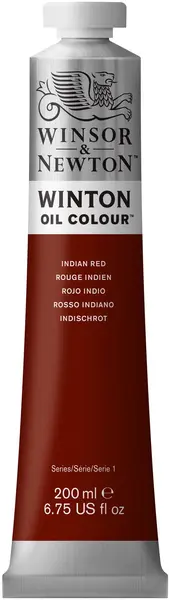 Vopsea ulei Winsor & Newton Winton - roșu indian, 200 ml