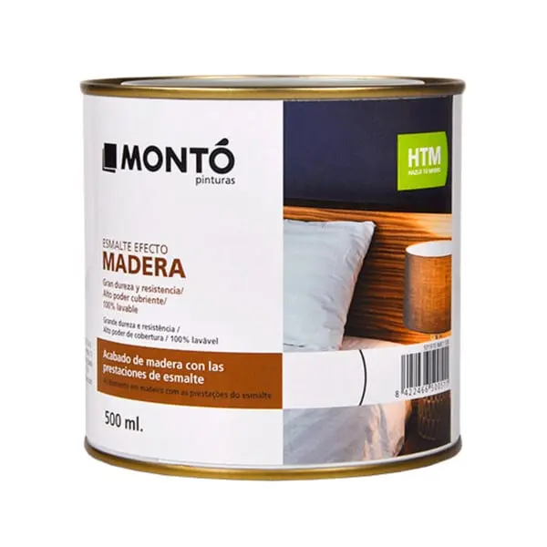 Vopsea Universală cu Efect de Lemn Natural – Pentru Lemn, Plastic și Metal, Monto, 500ml - 500 ml - Nuc #6c451c