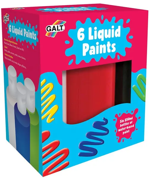 Vopsele lichide pe baza de apa Galt, 6 x 250 ml