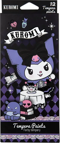 Vopsele tempera Cool Pack Kuromi - 12 culori x 12 ml