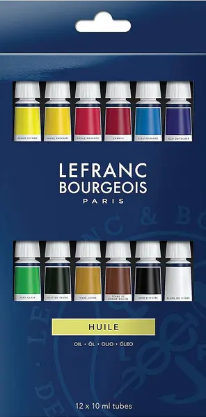 Vopsele ulei Lefranc & Bourgeois - 12 culori x 10 ml