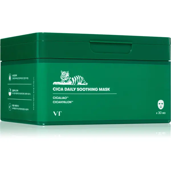 VT Cosmetics Cica Daily Soothing Mask mască facială intens hidratantă cu efect calmant pachet mare 30 buc