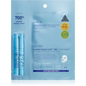 VT Cosmetics Hydrop Reedle Shot 700hL 2 Step Mask mască de hidratare profundă pentru tratarea tenului în două faze