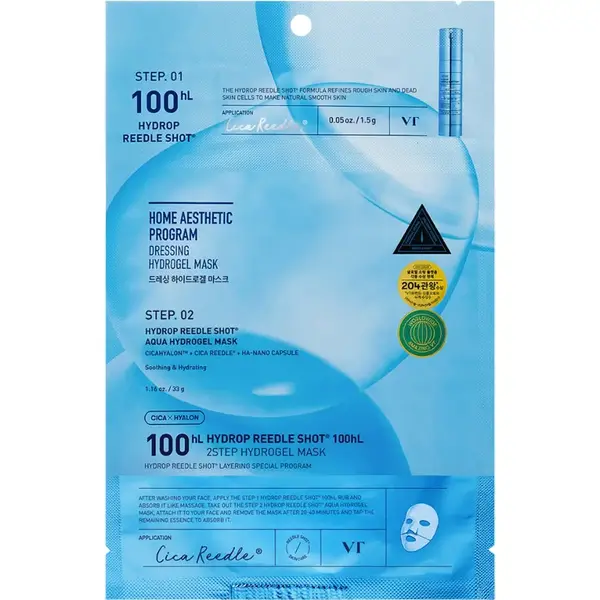 VT Cosmetics - Masca in 2 pasi Hydrop Reedle Shot 100HL Hydrogel Mask