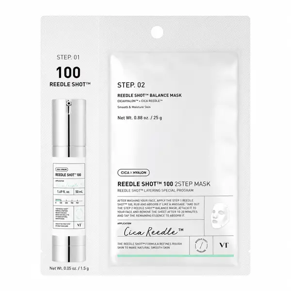 VT Cosmetics – Reedle Shot 100 2Step Mask, 5 sheets
