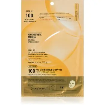 VT Cosmetics Vita-Light Reedle Shot 100 2Step Hydrogel Mask mască intensă cu hidrogel pentru luminozitate si hidratare
