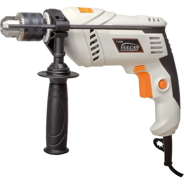 VULCAN Masina de gaurit si insurubat Vulcan VZW711, 710 W, 0-2900 rpm, Diametru maxim de gaurire in zidarie 13 mm, cu maner lateral