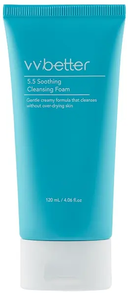 VVBetter Spumă facială calmantă și de curățare, 120 ml