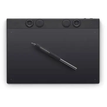 Wacom Tableta grafica profesionala fara display, Wacom Intuos Pro M, Pen Tablet, Medium, Negru