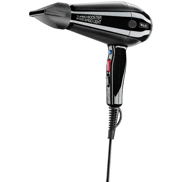 Wahl Uscator de par profesional, Wahl 4314-0475, Turbobooster, cu 2 viteze si 3 trepte de incalzire, Buton de aer rece, 2400 W, Negru