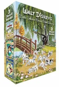 Walt Disney's Little Golden Board Book Library (Disney Classic): Pinocchio; Alice in Wonderland; 101 Dalmatians/***
