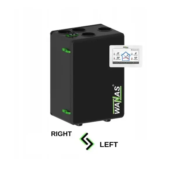 - Wanas Black 200V XF Centrala Ventilatie cu Recuperare de Caldura