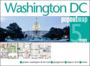 Washington DC PopOut Map, Sheet Map/***