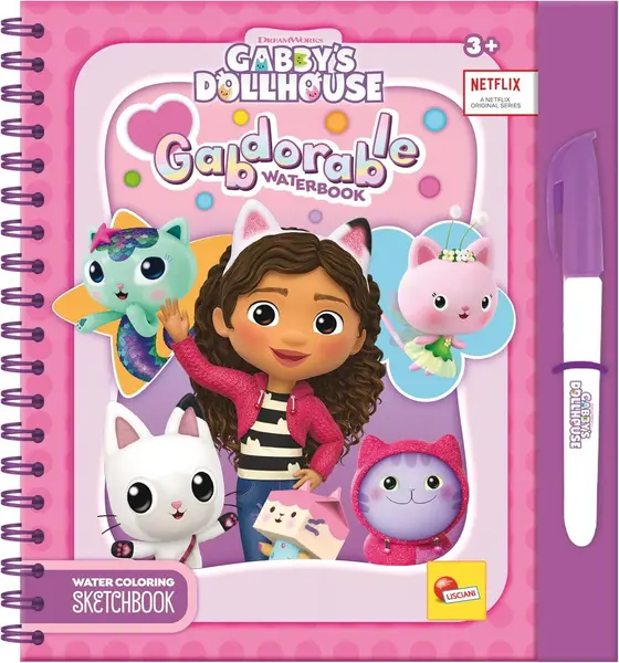 Waterbook: Carte de colorat Gabby s Dollhouse