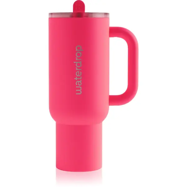 Waterdrop Explorer Tumbler pahar din oțel inoxidabil cu pai (editie limitata) Neon Pink 1100 ml