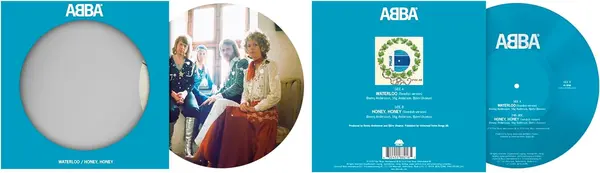Waterloo / Honey Honey (Picture Vinyl 7", Swedish Version) | ABBA