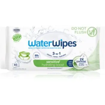 WaterWipes Hydrating Clean Servetele umede cu efect revigorant