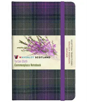 Waverley S.T. (M): Heather Pocket Genuine Tartan Cloth Commonplace Notebook, Hardback/***