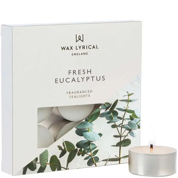 Wax Lyrical Fresh Eucalyptus Tea Lights Pack of 9