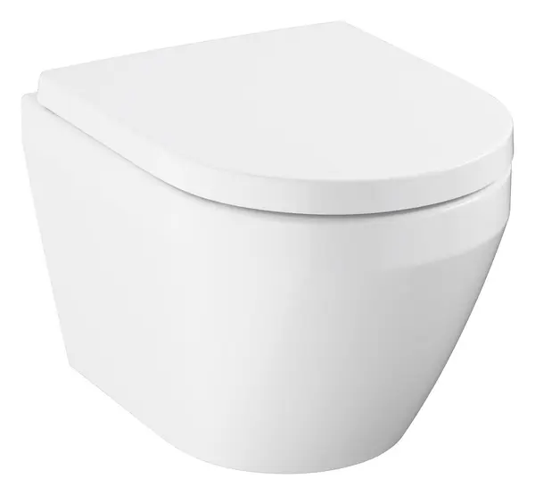 WC Grohe Euro Ceramic, suspendat, Rimless, capac SoftClose, alb, 102509SH00