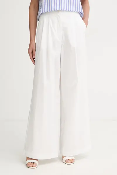 Weekend Max Mara pantaloni palazzo pentru femei, din bumbac BENDA
