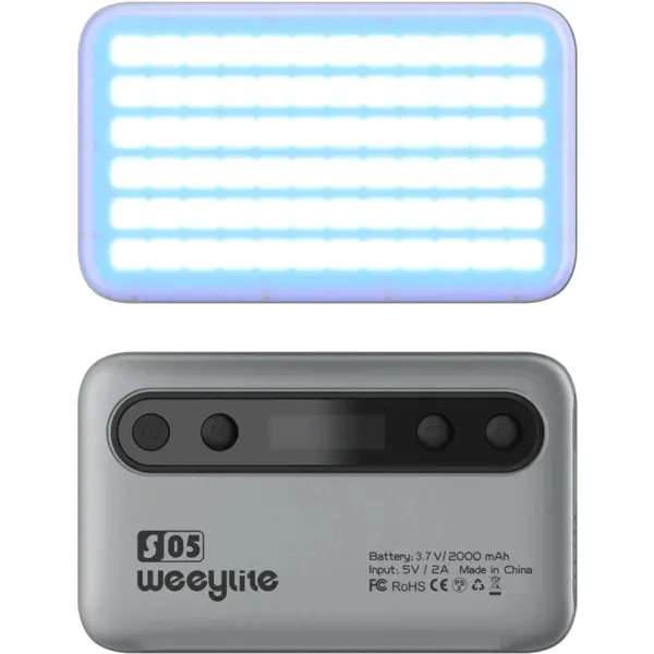 Weeylite Lampa LED Weeylite S05 temperatura de culoare reglabila 2800K-6800K RGB CRI 95+