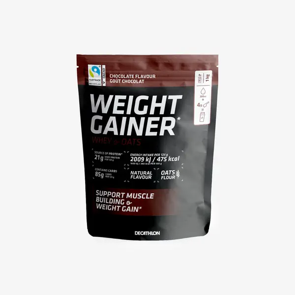Weight gainer ovăz și zer, gust de ciocolată 1kg