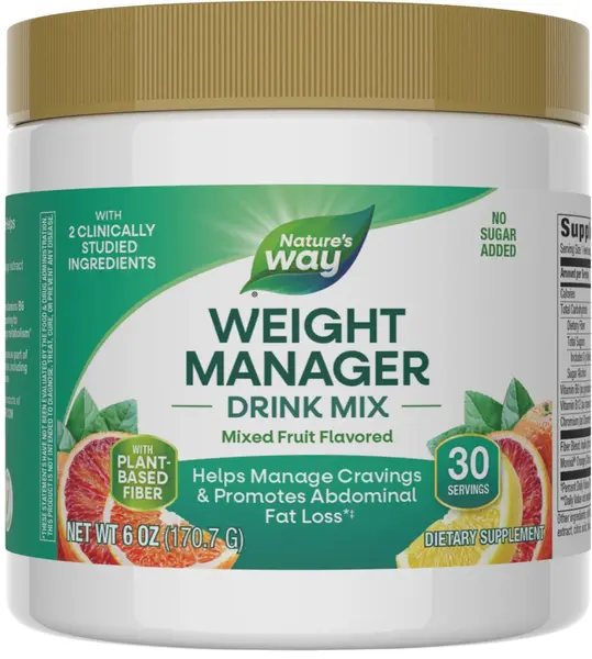 Weight Manager Drink Mix Formulă de control al greutății, aromă fructată, 170.7 g, Nature's Way
