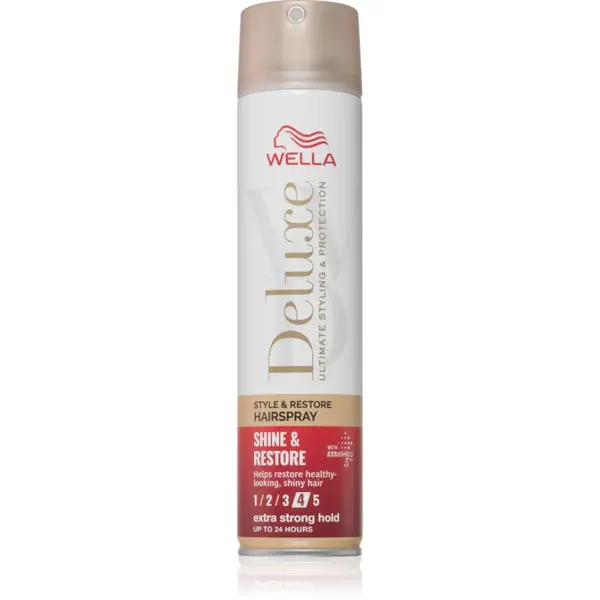Wella Deluxe Shine & Restore fixativ cu fixare puternică pentru volum 250 ml