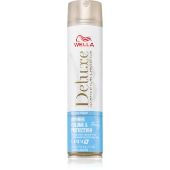 Wella Deluxe Wonder Volume & Protection fixativ pentru păr cu fixare foarte puternică pentru volum și strălucire