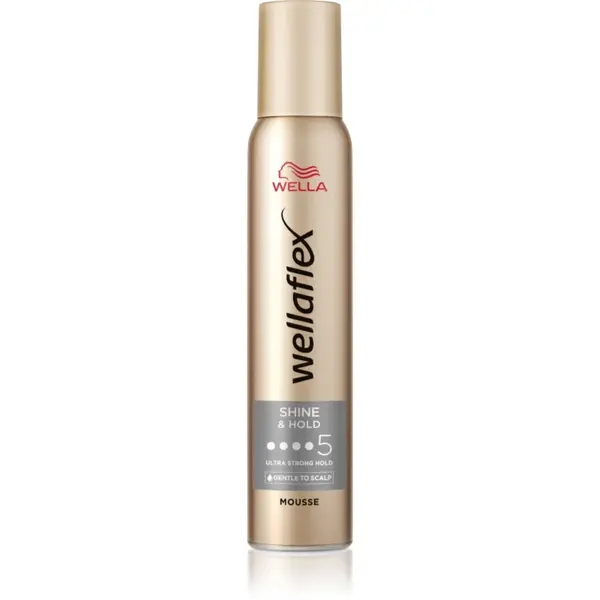 Wella Wellaflex Shine & Hold spuma pentru stralucire 200 ml