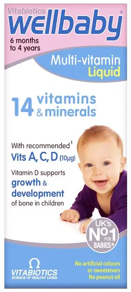 Wellbaby Multi-vitamin Liquid, 150 ml, Vitabiotics