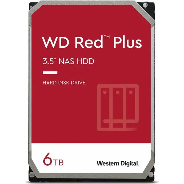 Western Digital Hard disk WD Red Plus 6TB SATA-III 5400 RPM 256MB