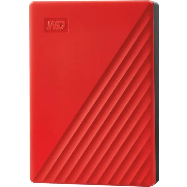 Western Digital HDD extern WD My Passport 4TB, 2.5, USB 3.2 Gen1, Rosu