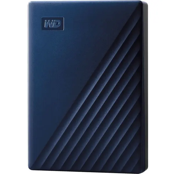 Western Digital HDD extern WD My Passport for Mac 5TB, 2.5, USB 3.2 Gen1 Type-C, Albastru