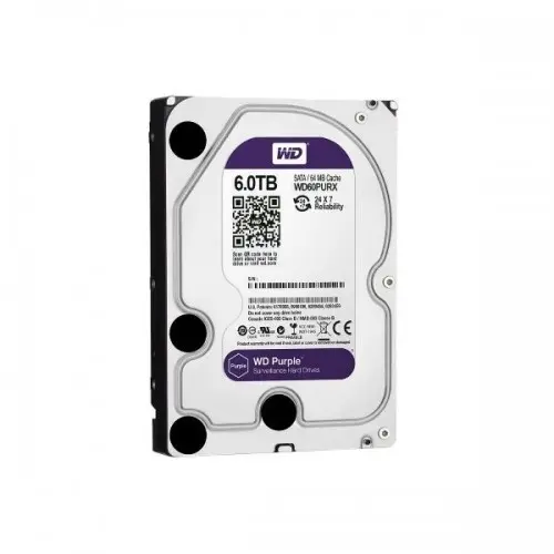 Western Digital HDD intern WD, 3.5', 6TB, PURPLE, SATA3, IntelliPower (5400rpm), 64MB