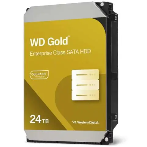 Western Digital HDD Western Digital Gold, 24TB, 3.5 inch, 7200RPMinterfat SATA 6GB/S, 512MB