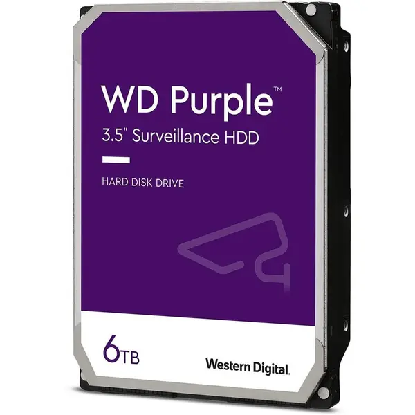 Western Digital HDD Western Digital Purple 6TB SATA-III 5640RPM 128MB