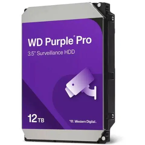 Western Digital HDD Western Digital Purple Pro, 12 TB, SATA III, 7200 RPM, 3.5, CMR