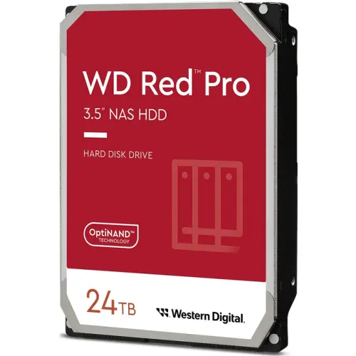 Western Digital HDD Western Digital Red Pro WD241KFGX, 24 TB, 3.5 inch, 512 MB, 7200 rpm, SATA 6 Gb/s