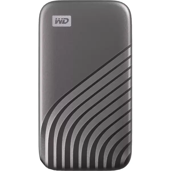 Western Digital SSD Extern WD My Passport™ 4TB, USB 3.2 Gen2 Type-C/A, NVMe, Space Gray
