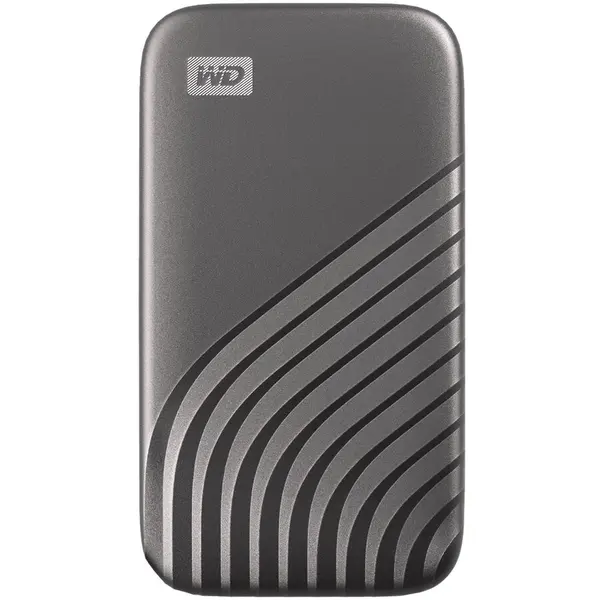 Western Digital SSD Extern WD My Passport™ 500GB, USB 3.2 Gen2 Type-C/A, NVMe, Space Gray