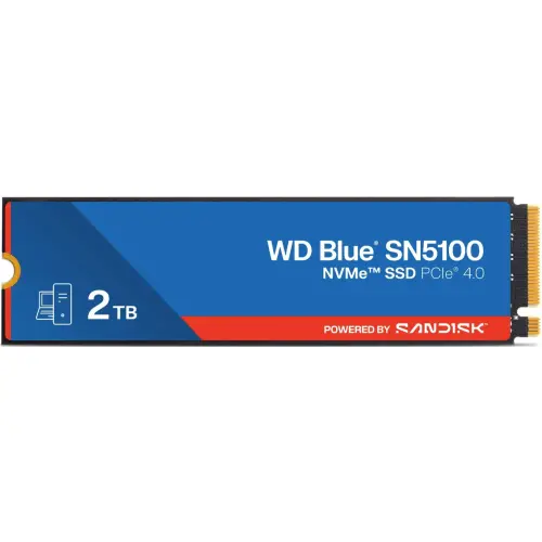 Western Digital SSD Western Digital Blue SN5100, capacitate 2TB, interfata PCI Express 4.0, format M.2 2280