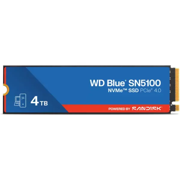 Western Digital SSD Western Digital SN5100, 4TB, Blue®, NVMe™, PCI Express 4.0 x4