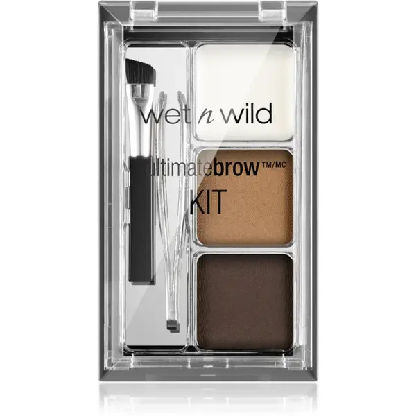 Wet n Wild Ultimate Brow Kit set pentru sprancene perfecte culoare Ash Brown 2.5 g