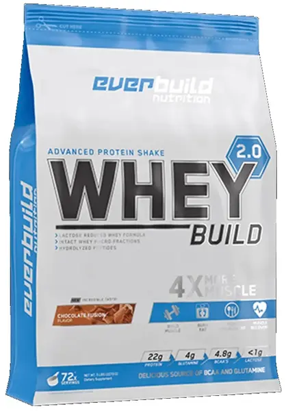 Whey Build 2.0, ciocolată și cocos, 2270 g, Everbuild