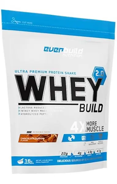 Whey Build 2.0, plăcintă dulce cu mere și scorțișoară, 500 g, Everbuild