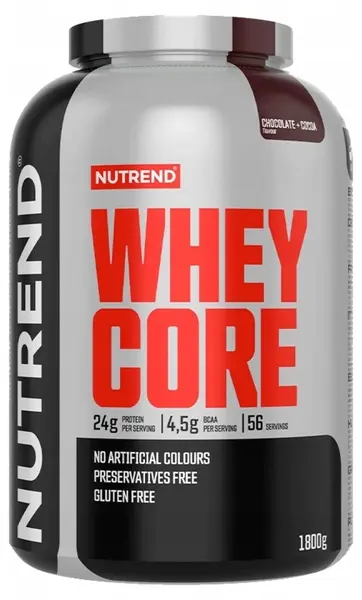 Whey Core, ciocolată cu cacao, 1800 g, Nutrend