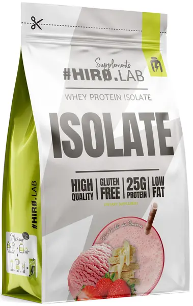 Whey Protein Isolate, ciocolată albă și căpșună, 700 g, Hero.Lab